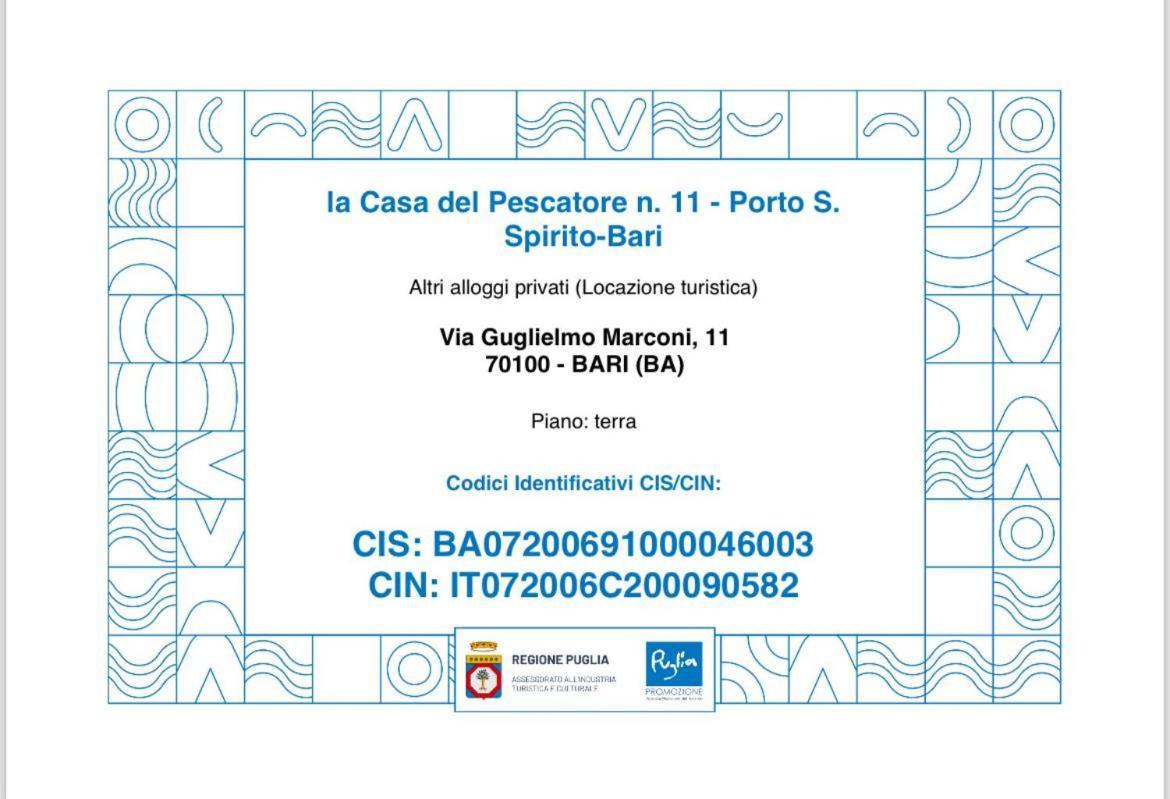 La Casa Del Pescatore - Porto Di Santo Spirito *